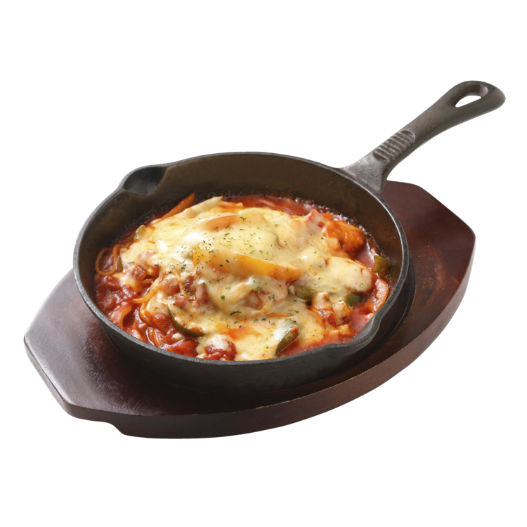 鉄板エビチーズナポリタン