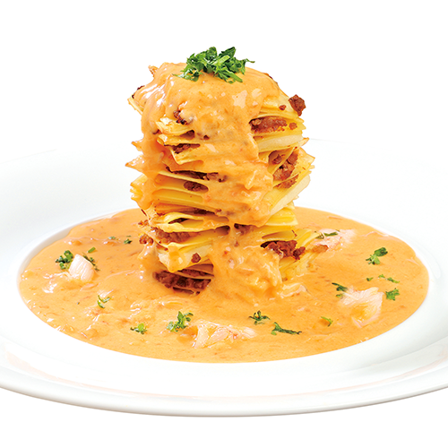 濃厚カニクリームソースラザニア