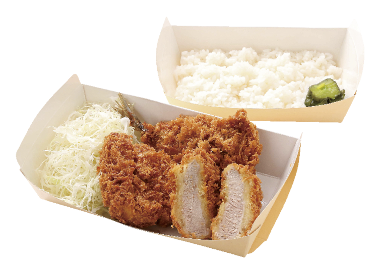 あじフライとロース・ヒレかつ弁当