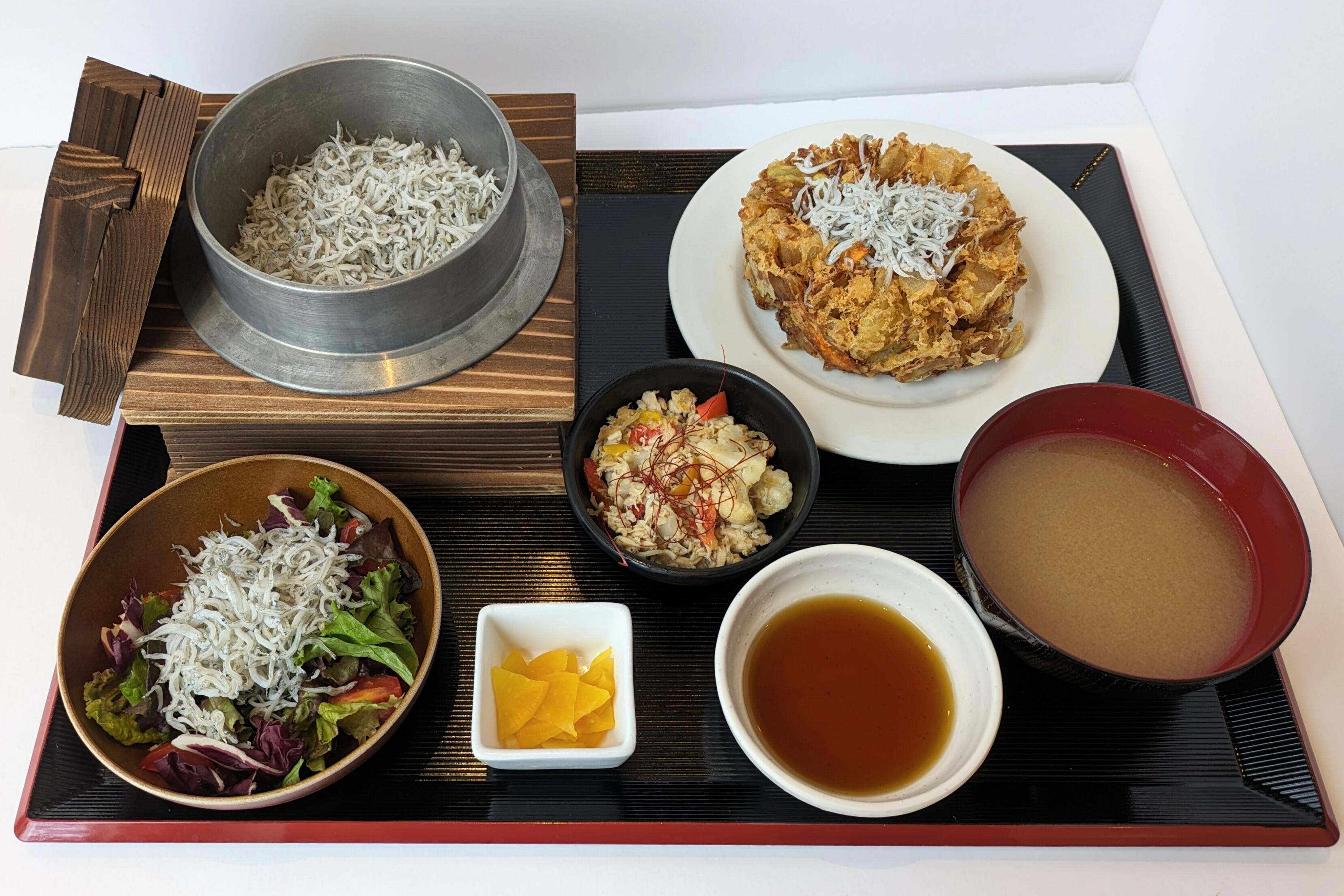 釜揚げしらす釜飯かき揚げ定食