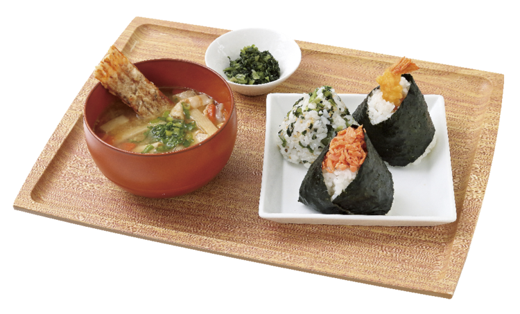 おむすびセット（お好きなおむすびと豚汁）